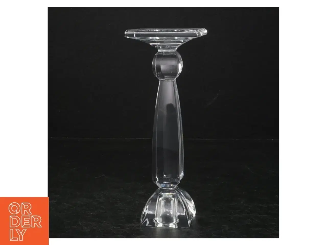 Billede 2 - Glas lysestage (str. 18 cm)