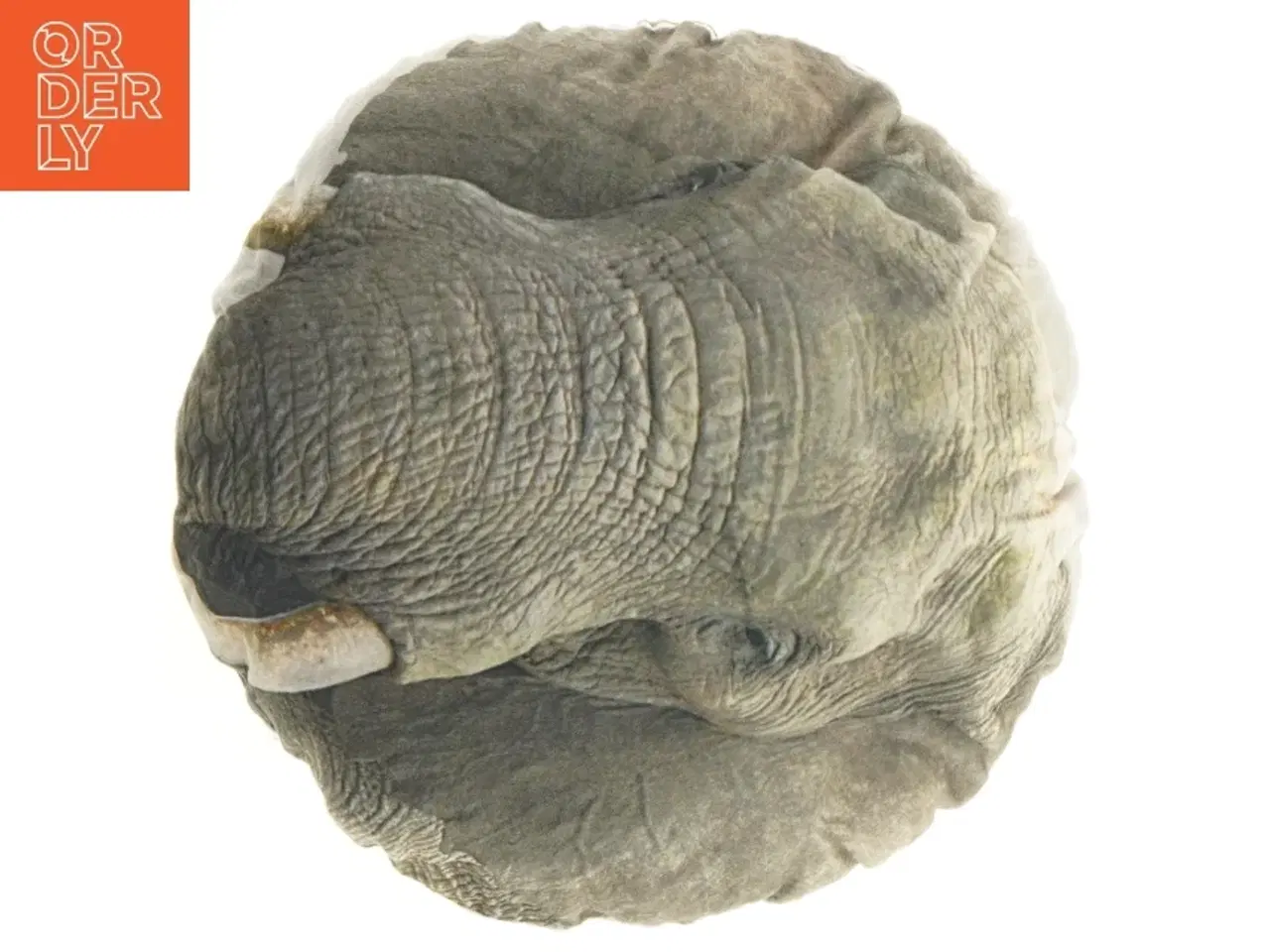 Billede 6 - Rund Elefant skulptur pude (str. Ø 30 cm)
