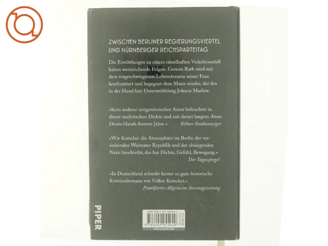 Billede 3 - Marlow : Der siebte Rath-roman af Volker Kutscher (Bog)