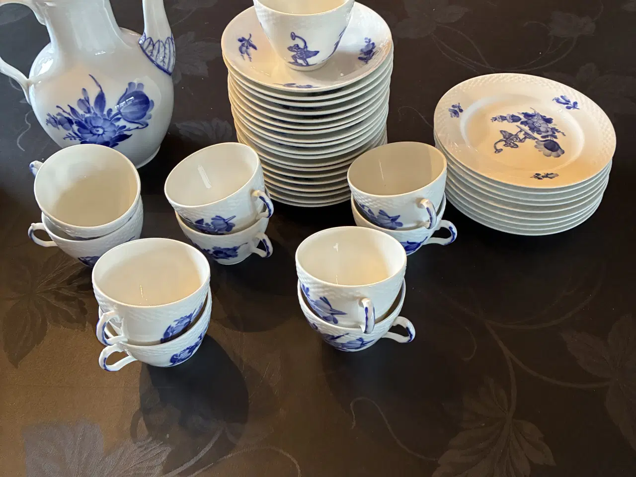 Billede 2 - Blå Blomst flettet lurblæser Royal  Copenhagen