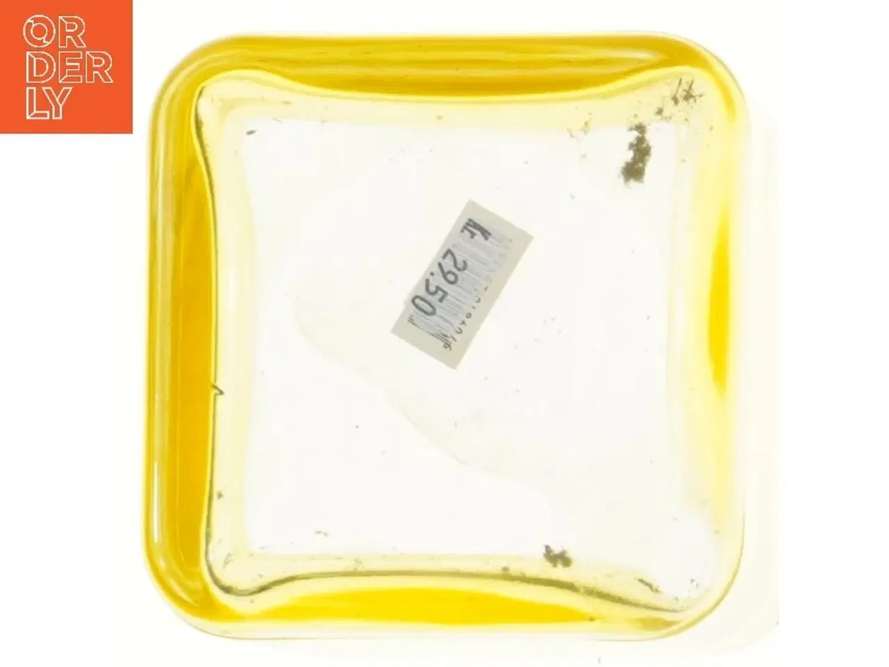 Billede 3 - Gul glasvase (str. 12x12x12 cm)