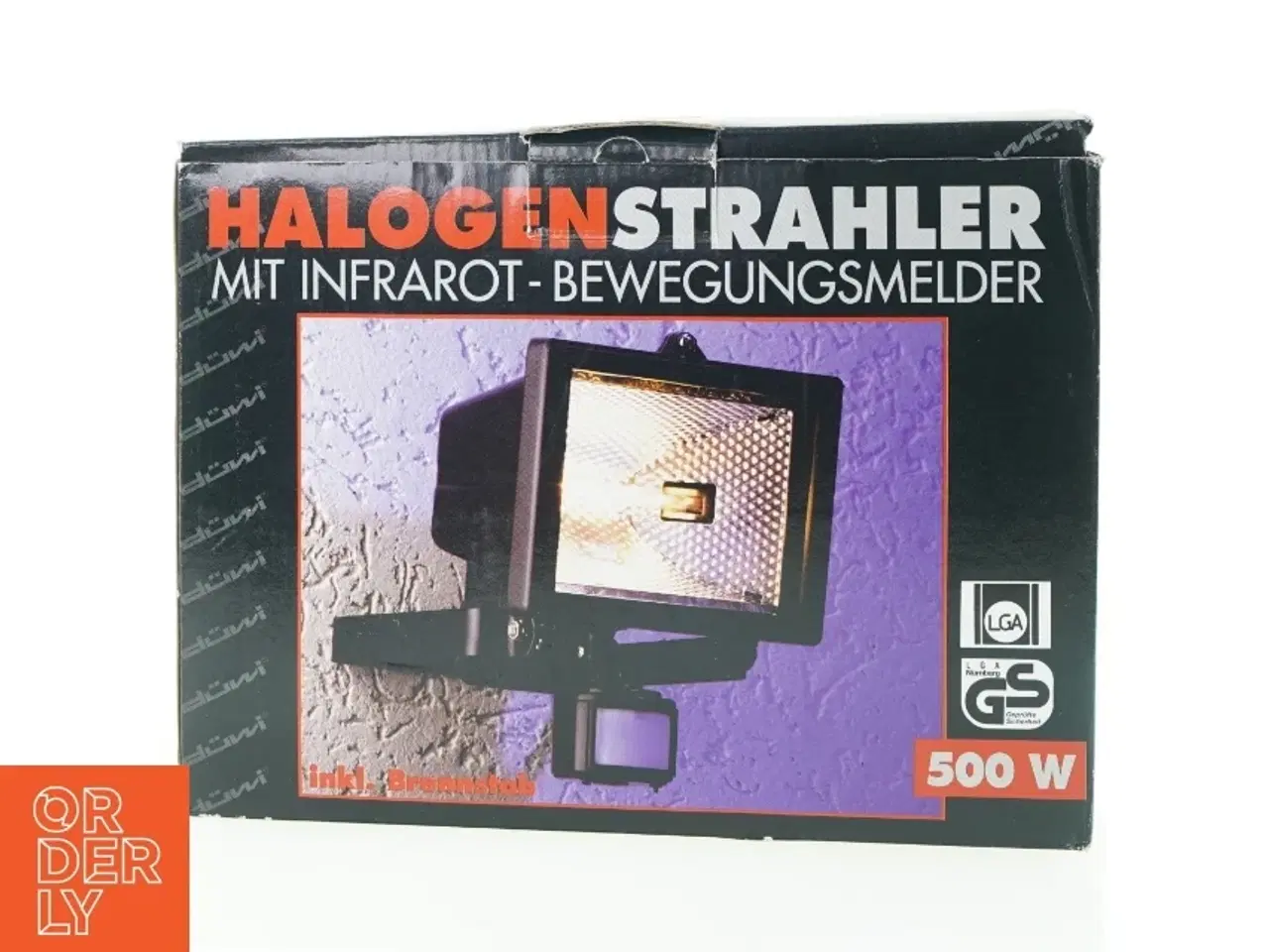 Billede 1 - Halogen lampe med infrarød bevægelsessensor fra Duwi (str. 25 x 19 x 20 cm)