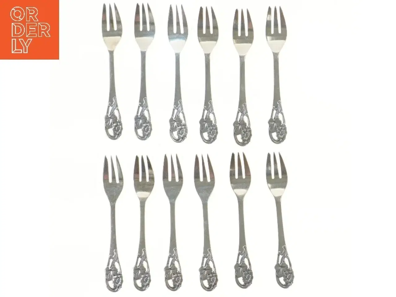 Billede 1 - Sæt af 12 dessertgafler (str. 12 stk 15 cm)