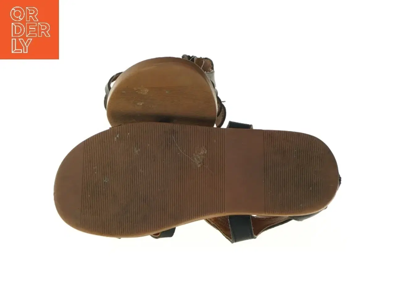 Billede 4 - Sorte lædersandaler str. 31 fra H&M (str. 31 )