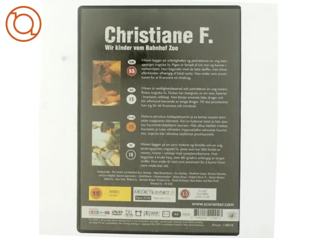 Billede 3 - CHRISTIANE F. Wir Kinder Vom Bahnhof Zoo * Natja Brunckhorst, David Bowie * REGIE: Uli Edel