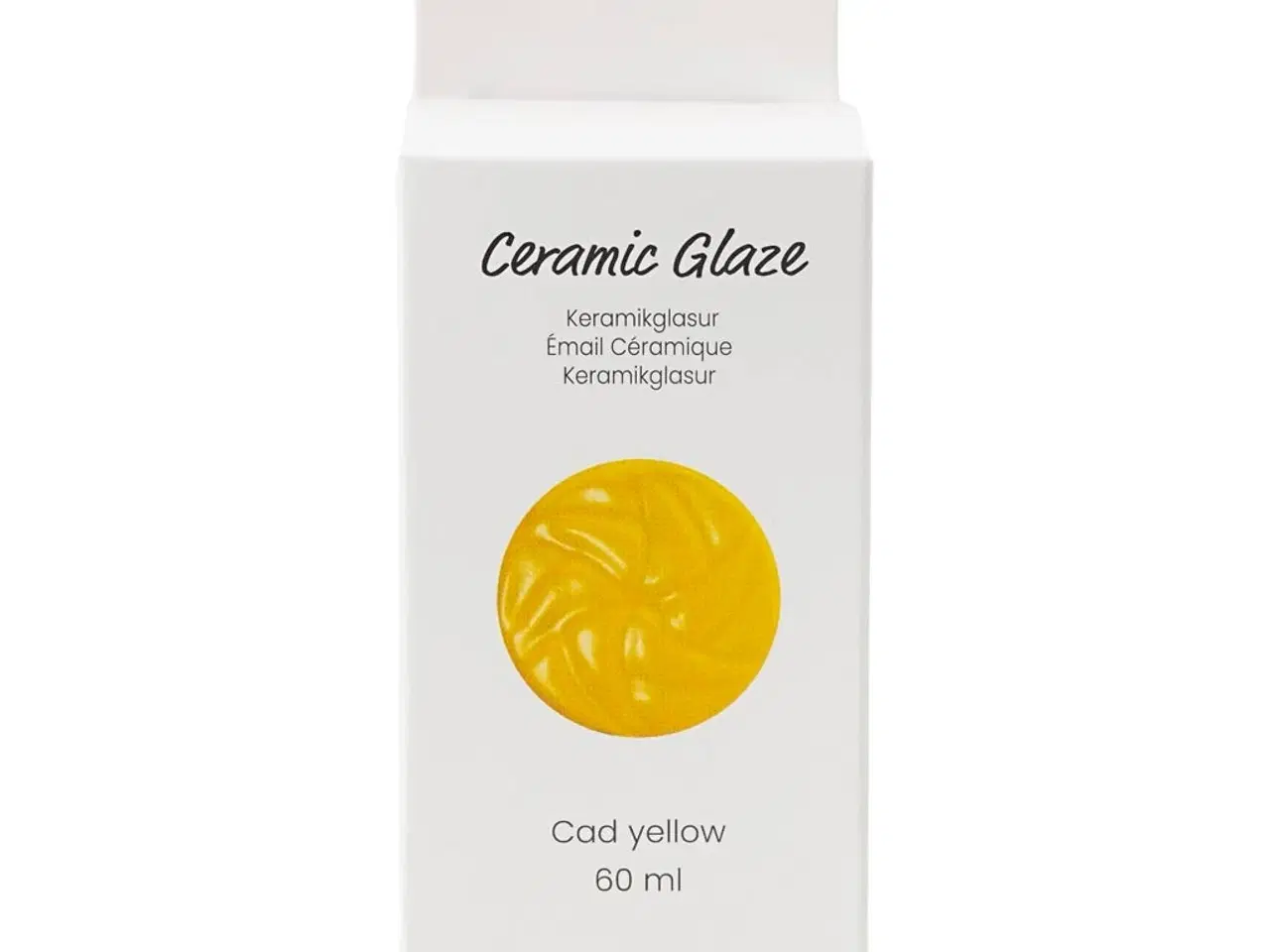 Billede 1 - Keramikglasur, 984-1101 °C, dækkende, Cad Yellow, 60 ml/ 1 ds.