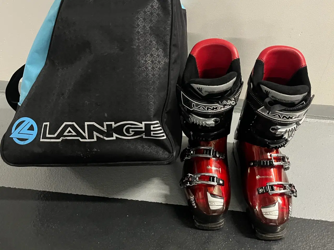 Billede 2 - Røde Lange slalomskistøvler 