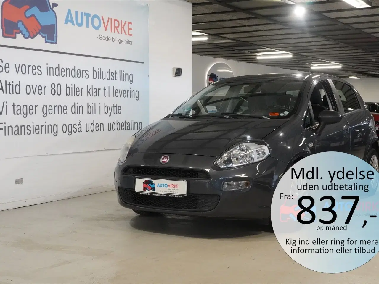 Billede 1 - Fiat Punto 0,9 TwinAir Turbo Popstar 100HK 5d 6g