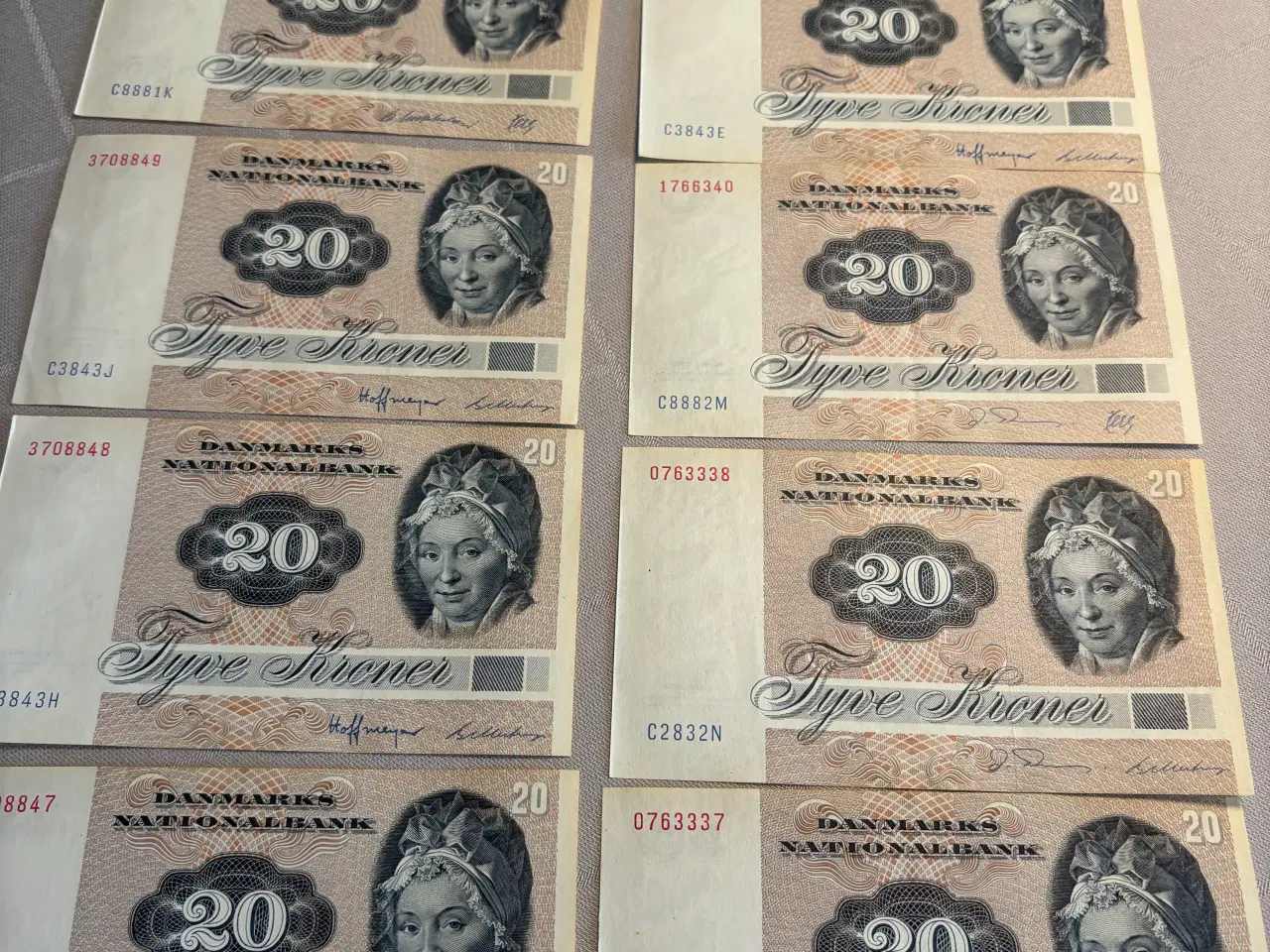 Billede 1 - 20 kroner sedler - 10 stk.