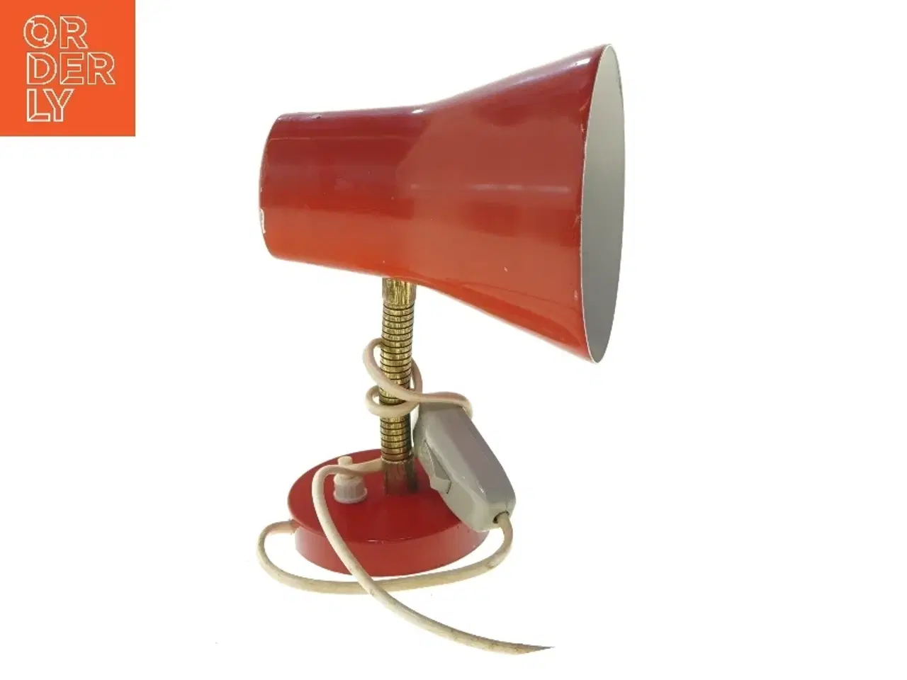 Billede 1 - Retro rød væglampe (str. 20 cm)