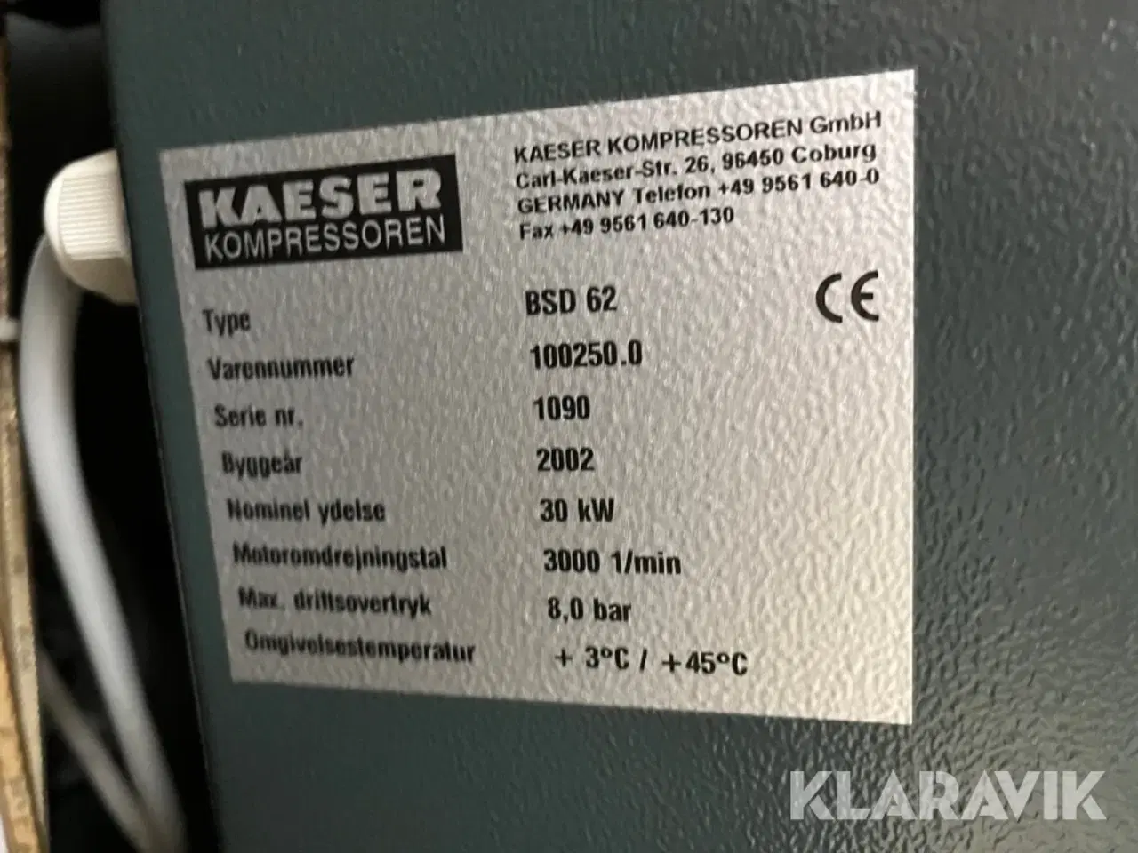 Billede 6 - Skruekompressor Kaeser BSD 62