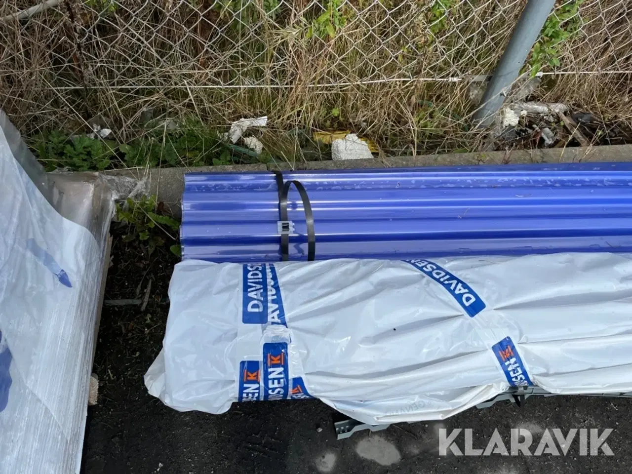 Billede 3 - Trapez plader Riaz Blåtonet 5 styk.
