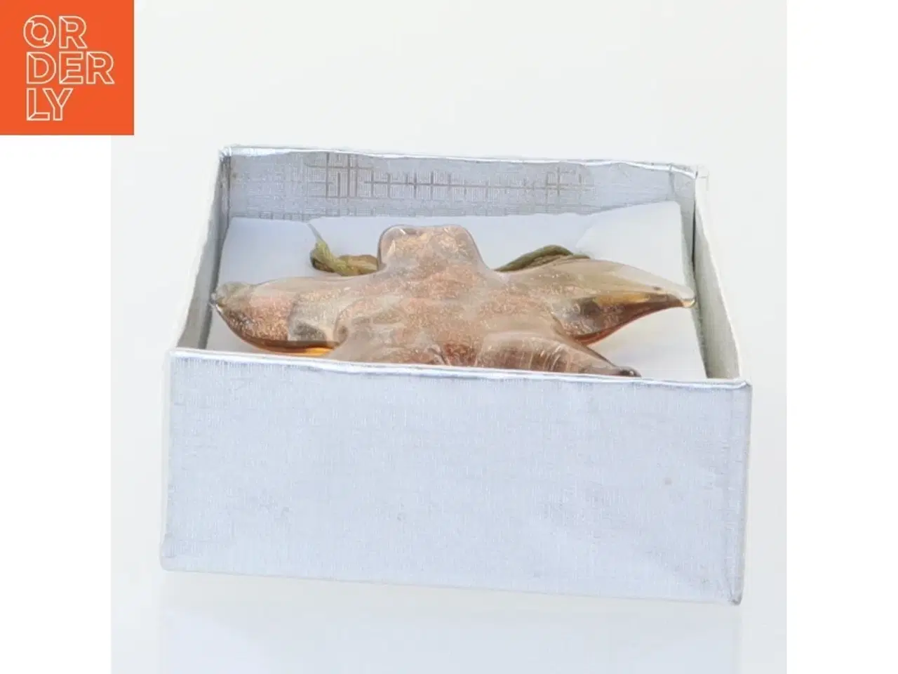 Billede 2 - Halskæde med håndlavet italiensk glassmykke (str. Kasse 9 x 6 cm)