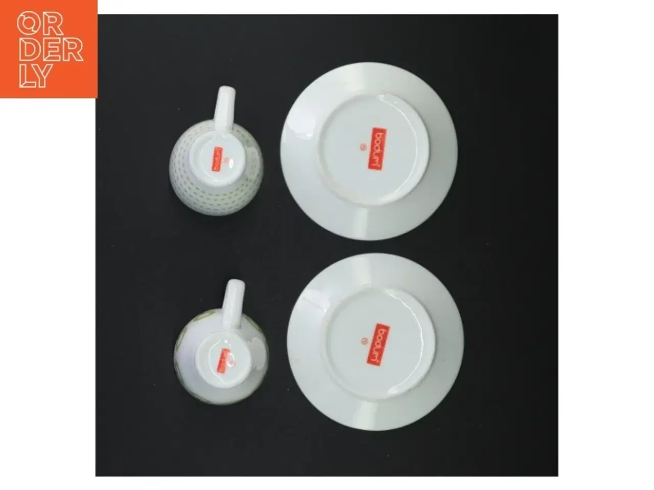 Billede 3 - Bodum porcelænskopper med underkopper fra Bodum (str. 12 x 7 cm)