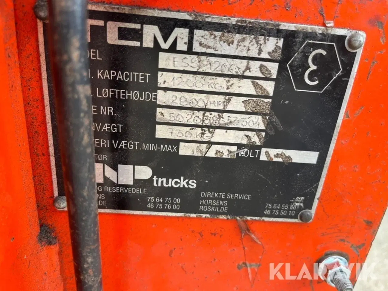 Billede 6 - Palleløfter TCM ESS 1200