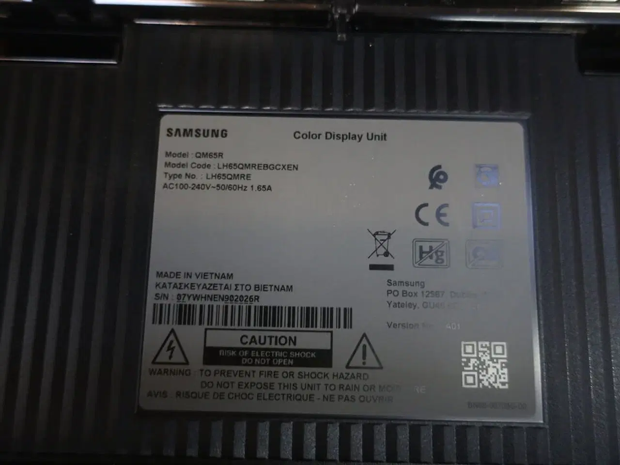 Billede 3 - 65" LED-TV, SAMSUNG QM65R