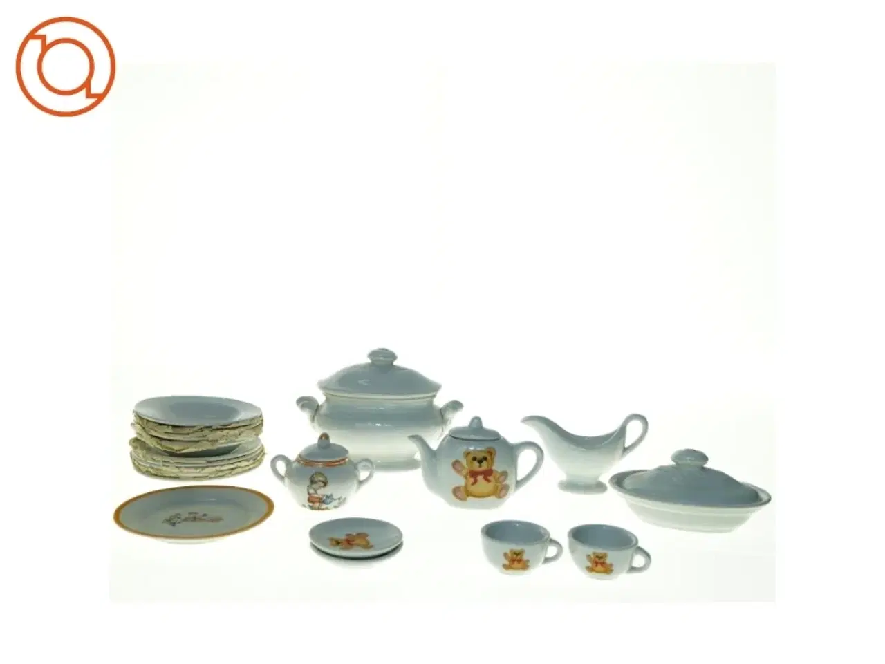 Billede 1 - Te stel til dukker (str. 14 x 11 cm)