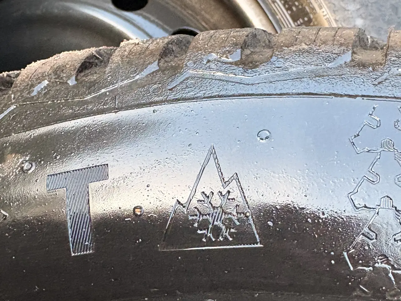 Billede 1 - Vinterdæk med stålfælge