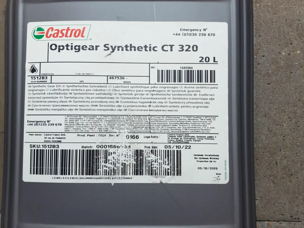 Billede 2 - Castrol optigear ct 320