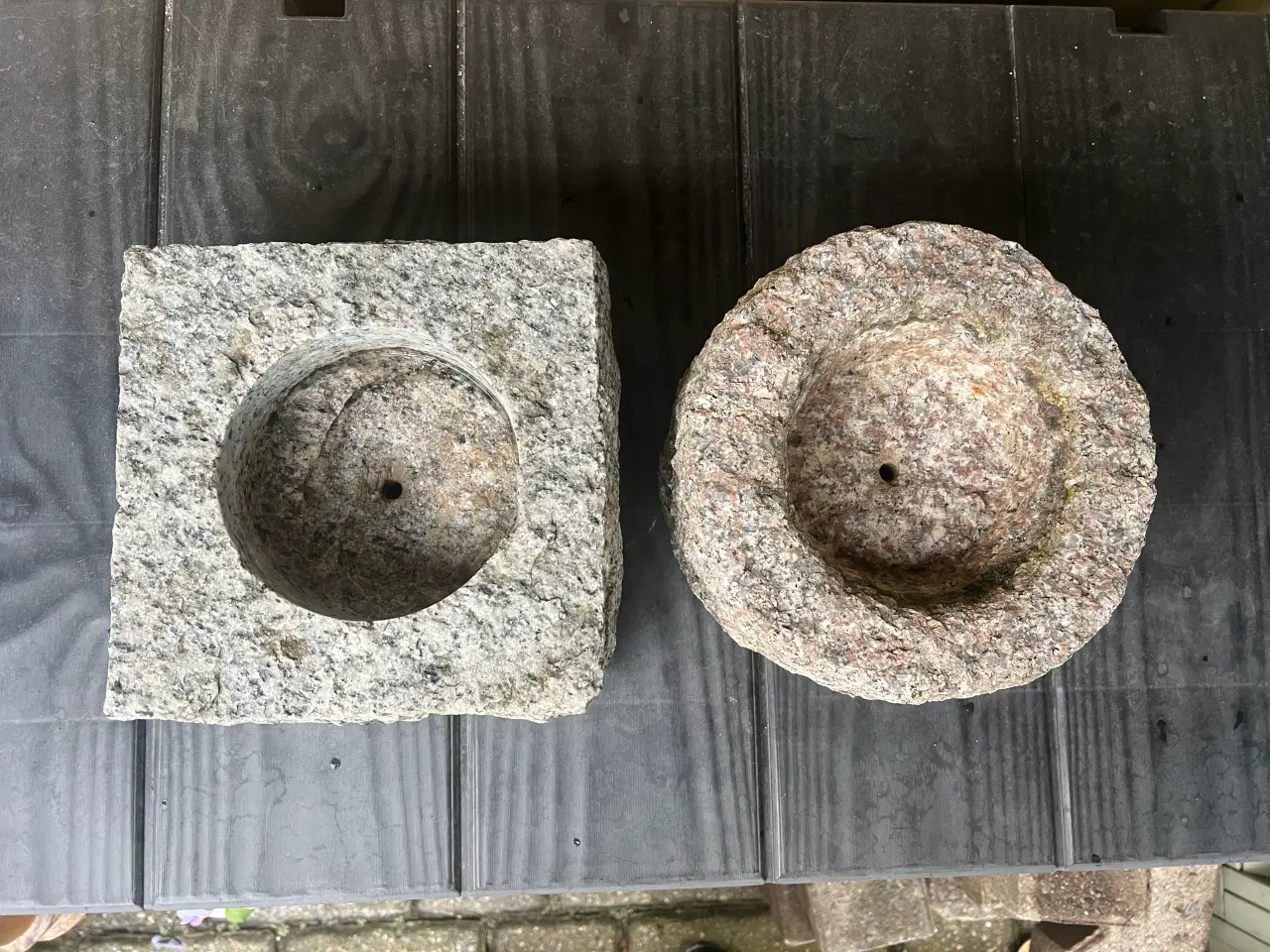 Billede 3 - Granitstene t/Lys el. Blomster (Evt. Sukkulenter)