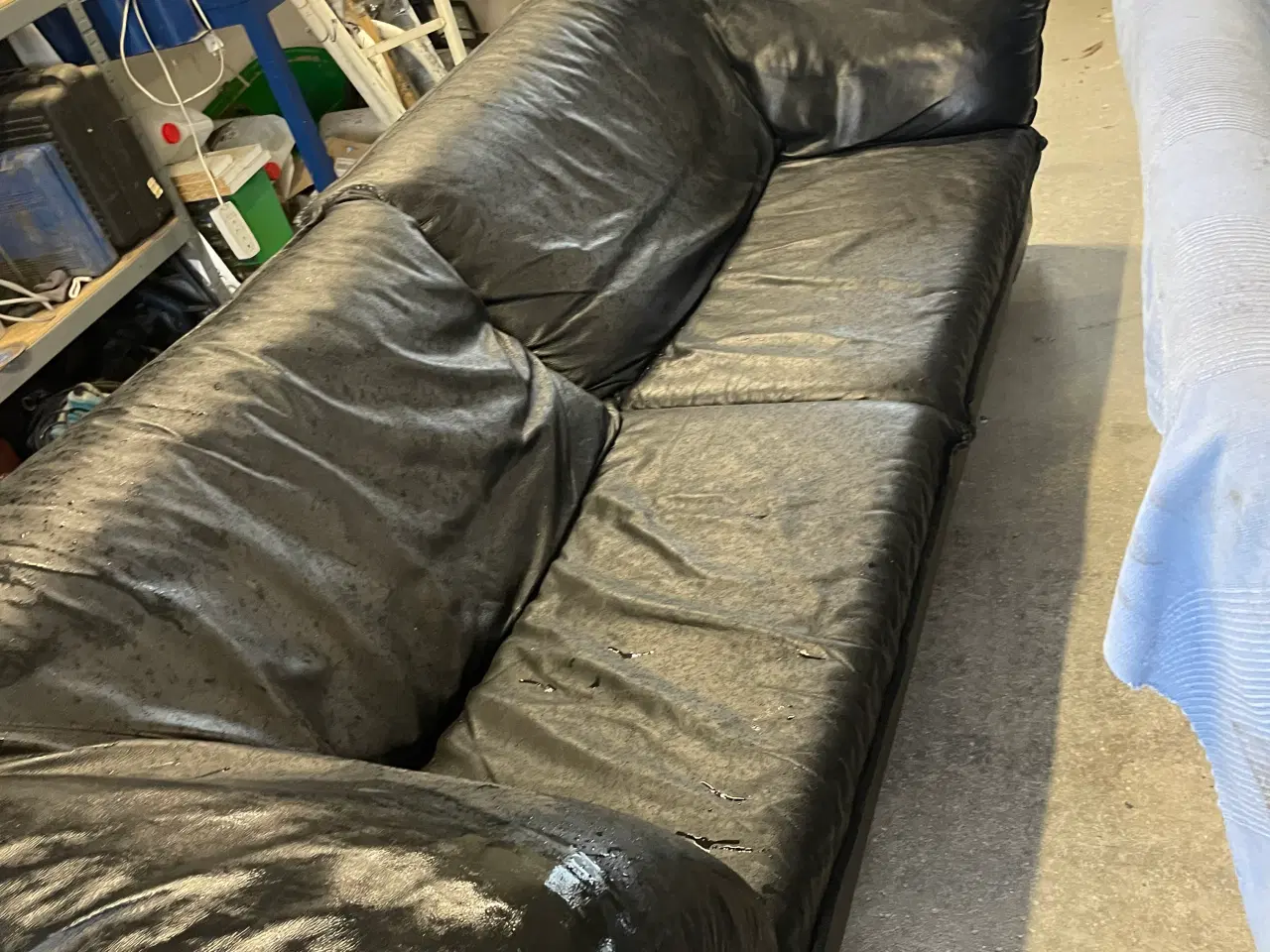 Billede 2 - Sofa, 3 personers, ægte læder