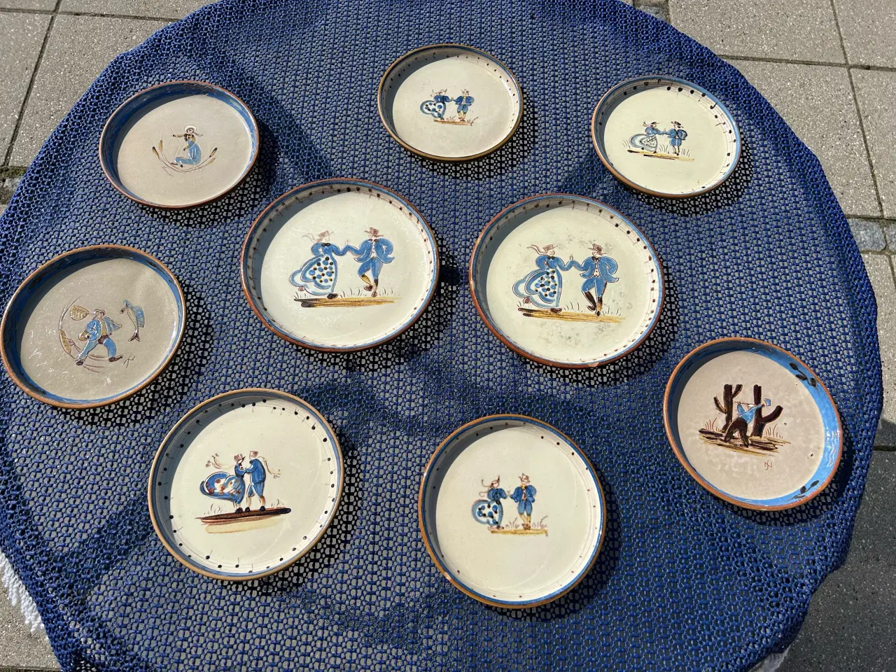 Billede 4 - 9 tallerkener fra Knabstrup Keramik 