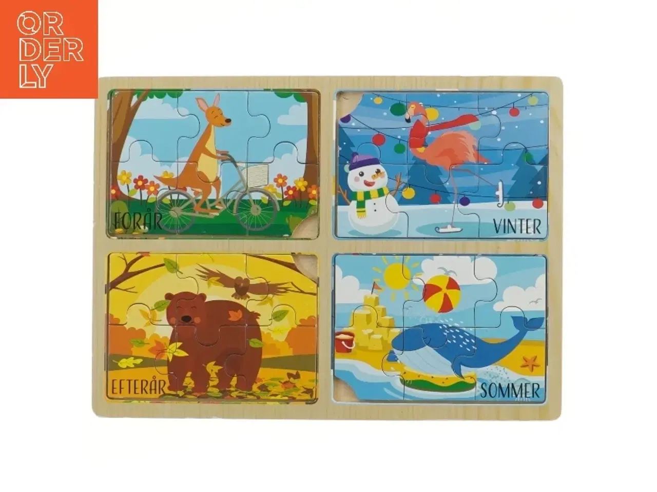 Billede 1 - Sæson puslespil (str. 30x22 cm)