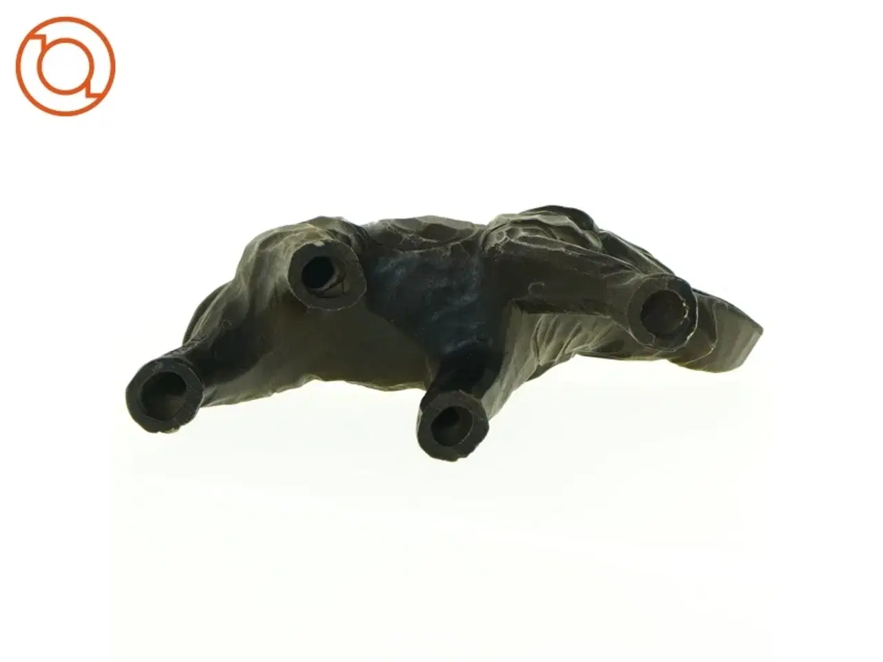 Billede 4 - Bronzefarvet elefantfigur (str. 15 x 9 cm)