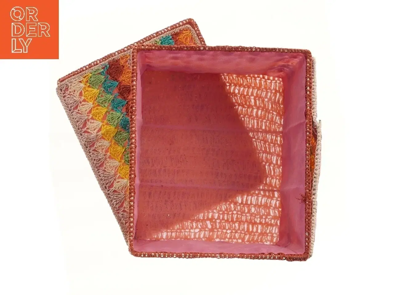 Billede 4 - Farverige opbevaringskasser (str. 2 stk 33x29x19 cm)