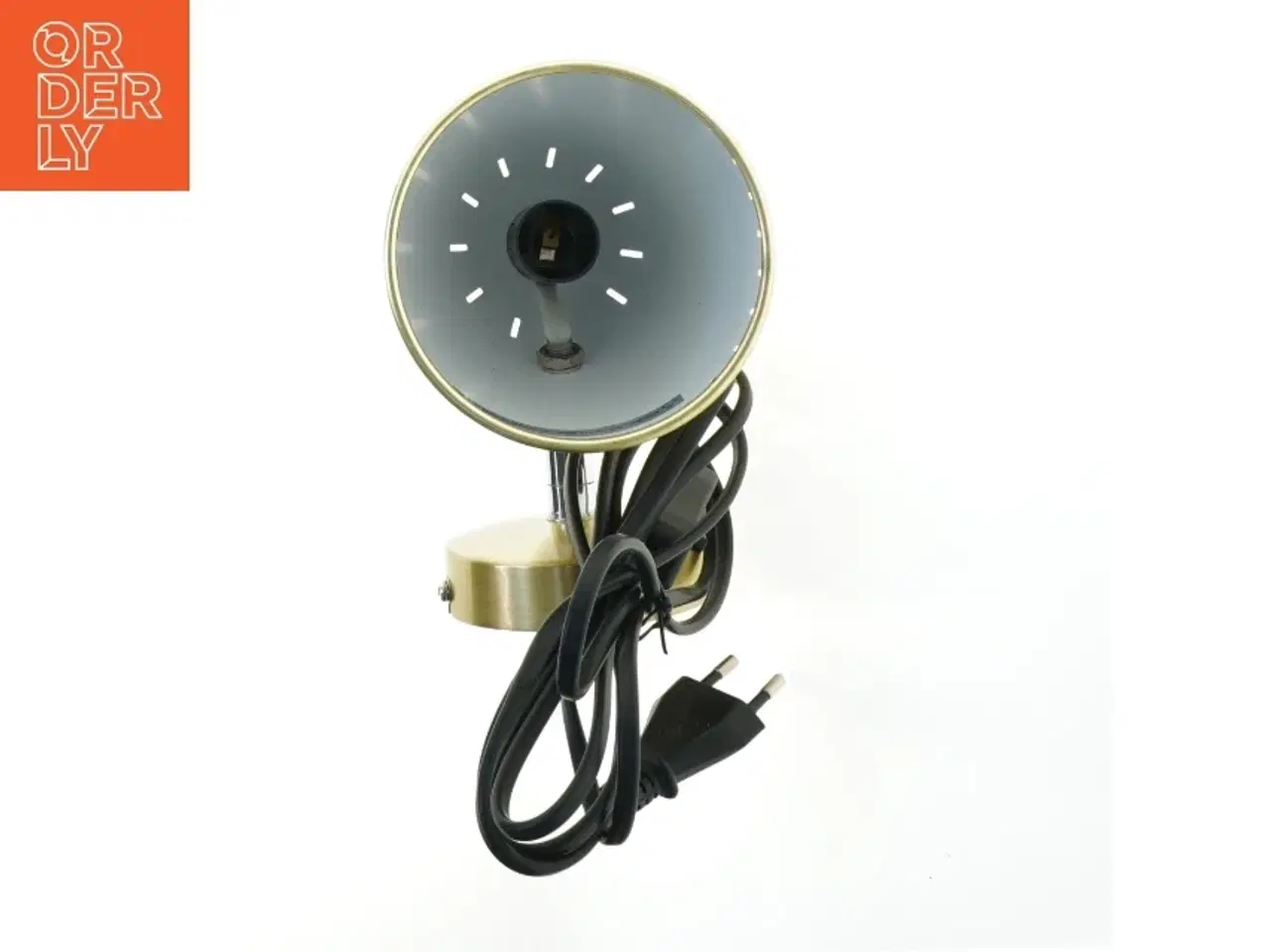 Billede 3 - Væglampe i messing fra SunFlux (str. Ø. 10,5 cm. længde. 17 cm)