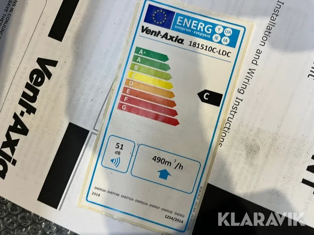 Billede 7 - Ventilationssystemer Vent-Axia MV250 - 12 styk