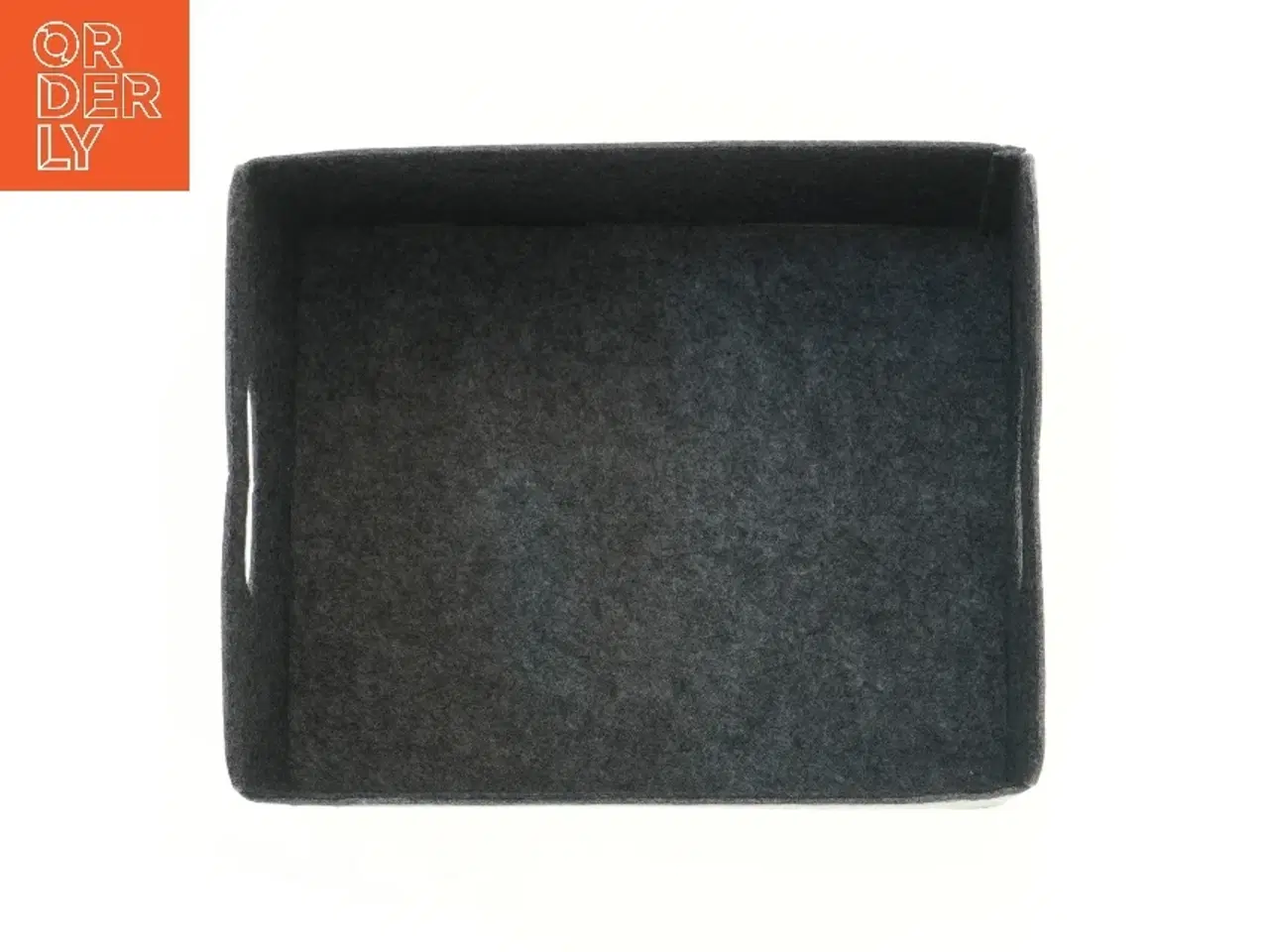 Billede 2 - Grå opbevaringskasse i filt (str. 31x25x13 cm)