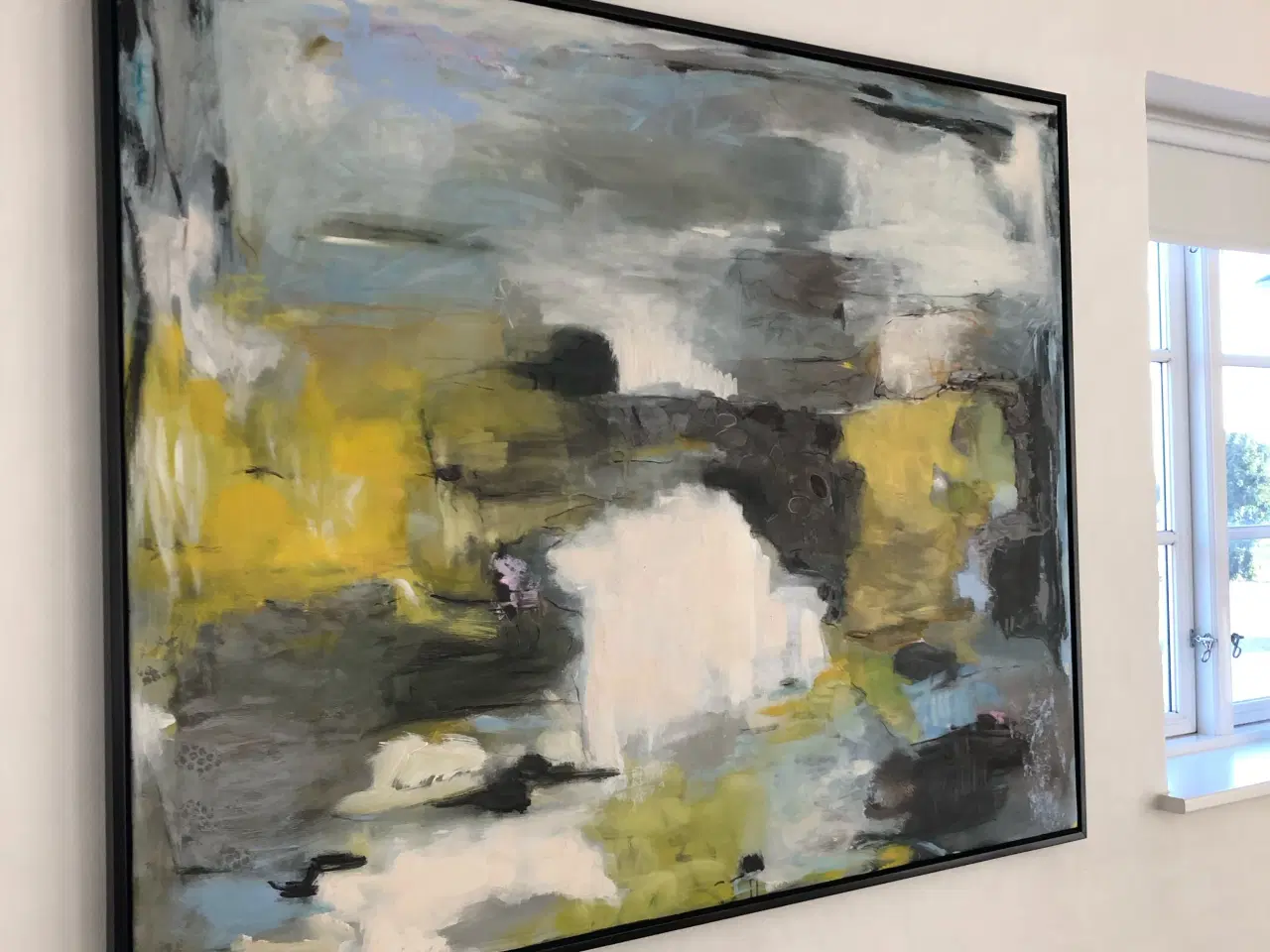 Billede 2 - Maleri med sort egetræsramme