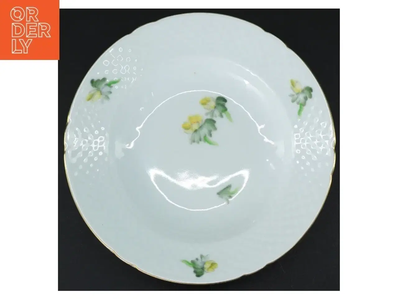 Billede 4 - Dybe porcelænstallerker med Erantismotiv (3 stk) fra B&G (str. Ø 21 cm)