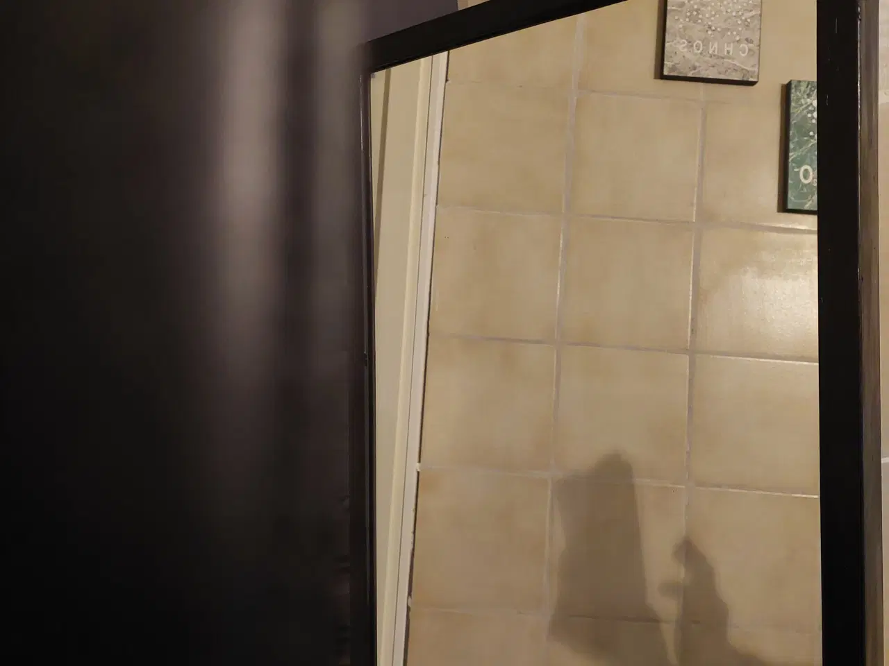 Billede 7 - stor spejl i sort farve træ