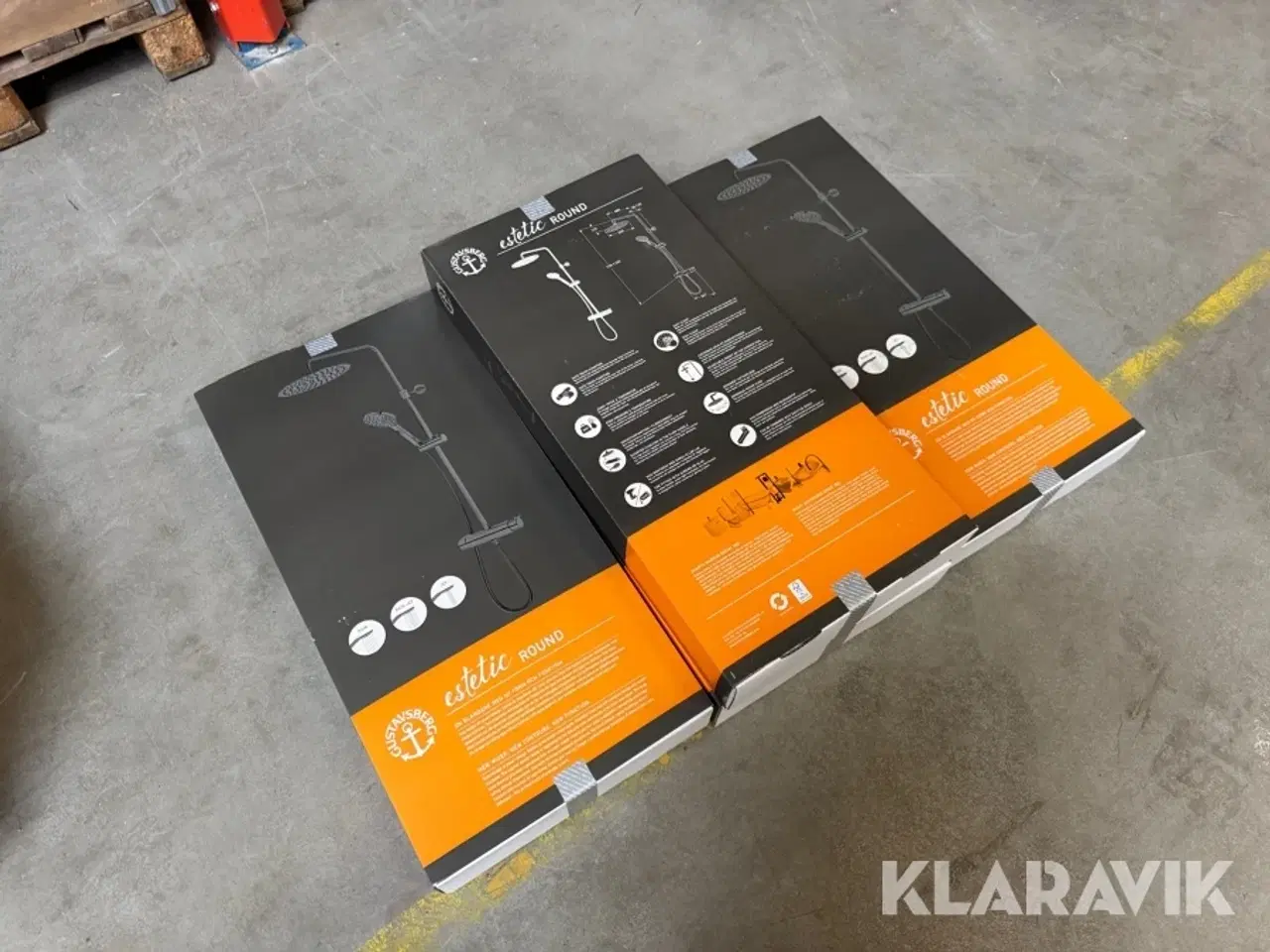 Billede 1 - Brusesæt til badeværelser Gustav Berg Estetic Round 4 styks