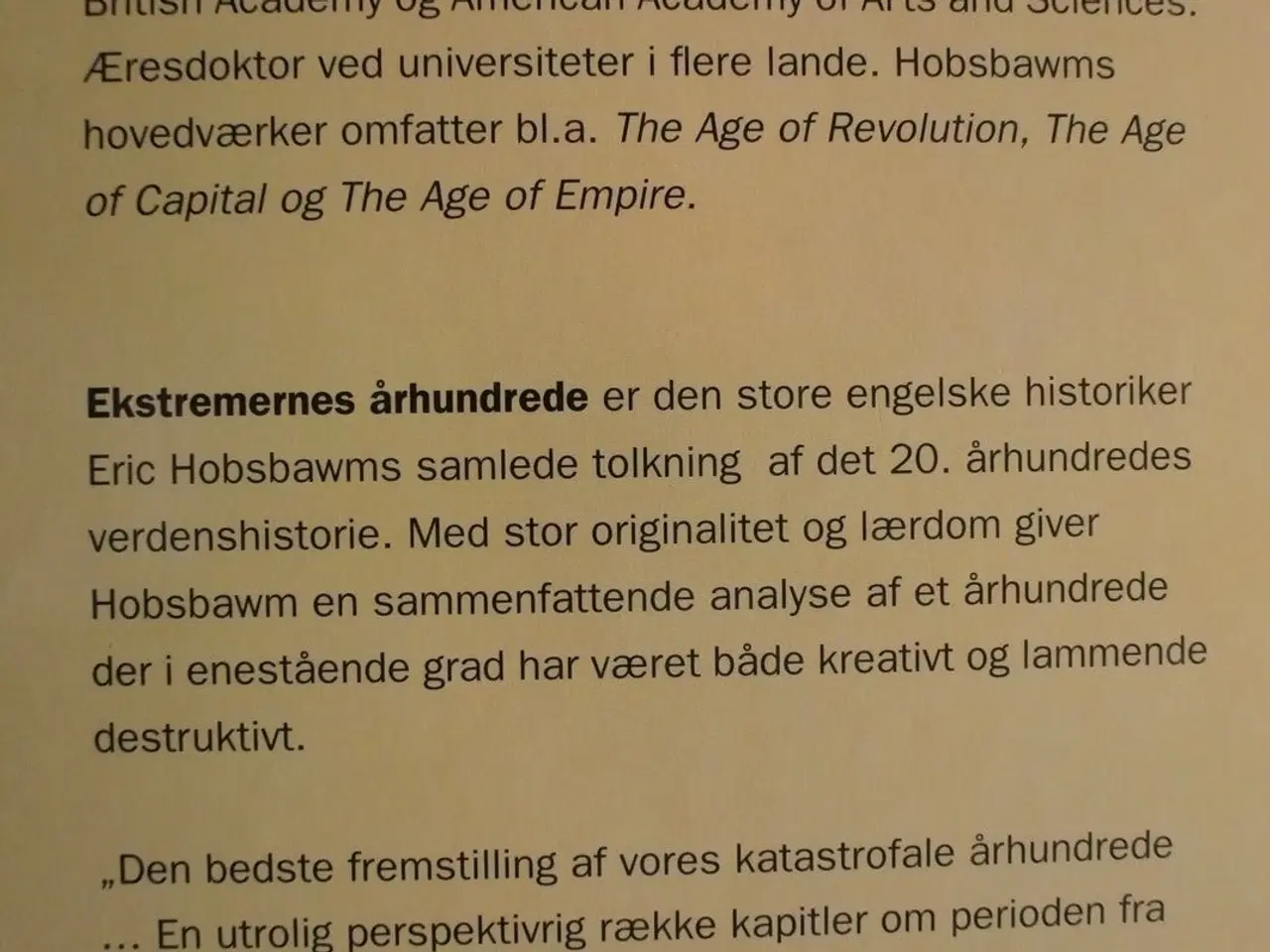 Billede 3 - ekstremernes århundrede - verdens historie 1914-94