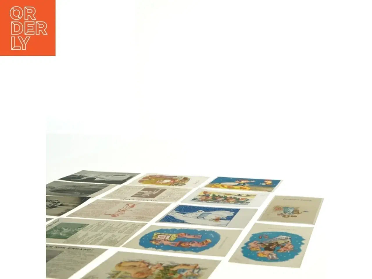 Billede 2 - Samling af gamle postkort og udklip (str. 14 x 9 cm)