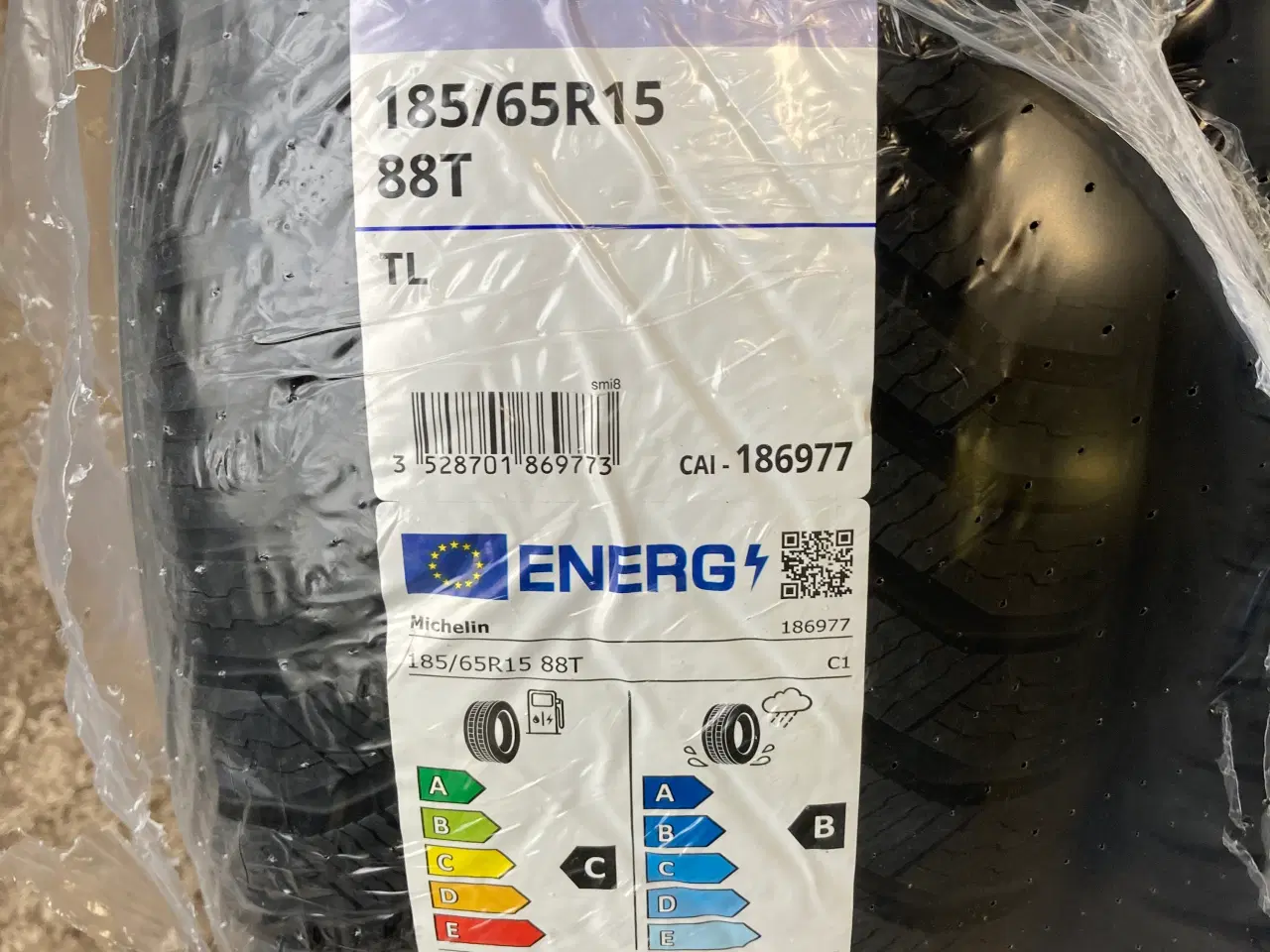 Billede 1 - 2 stk nye Michelin 185/65 R15