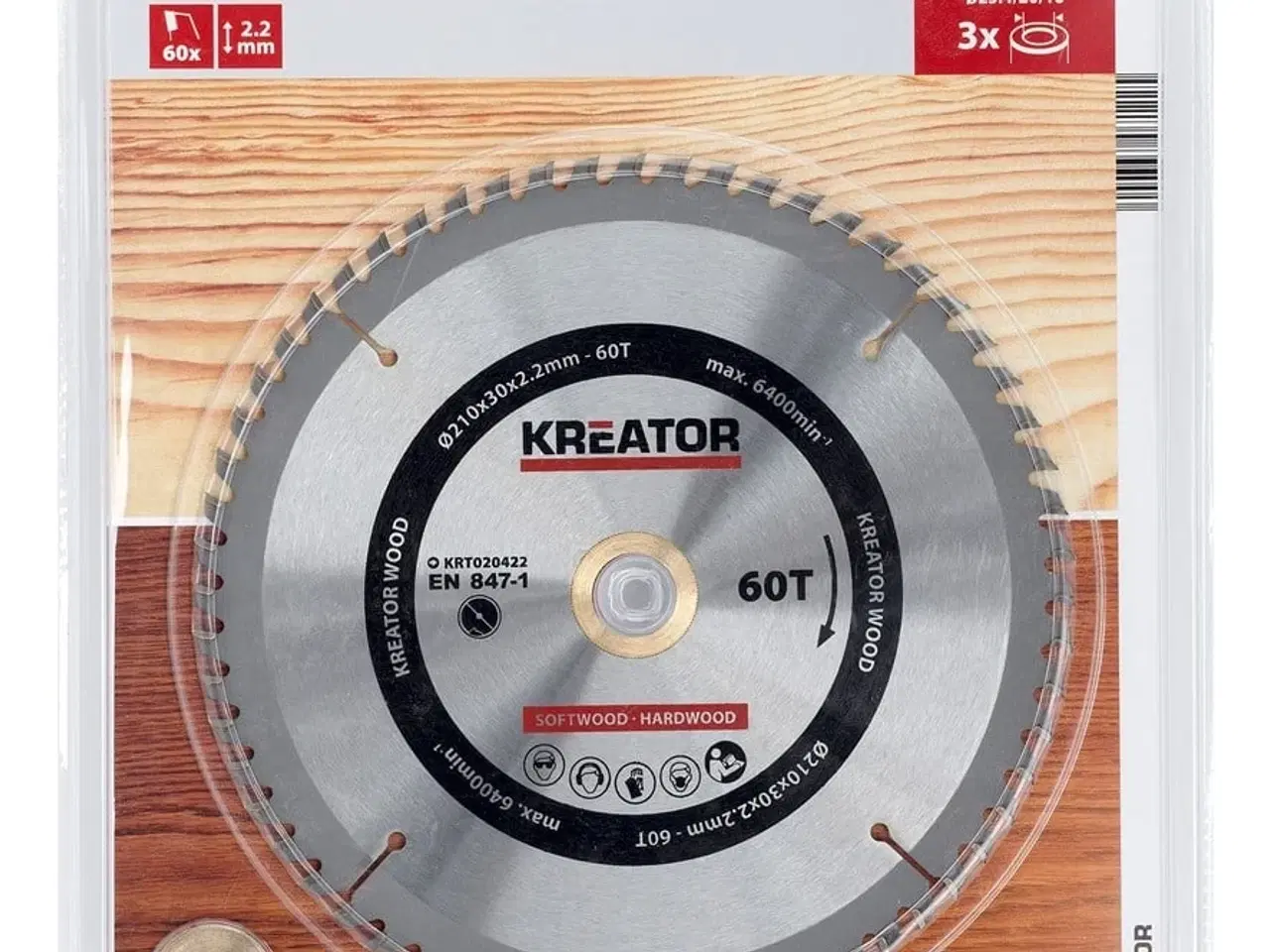 Billede 1 - Rundsavsklinge 210 mm - 60 HM tænder