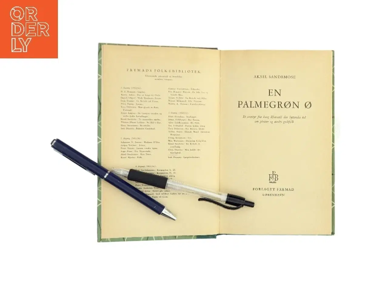 Billede 1 - En palmegrøn ø af Aksel Sandemose (Bog)