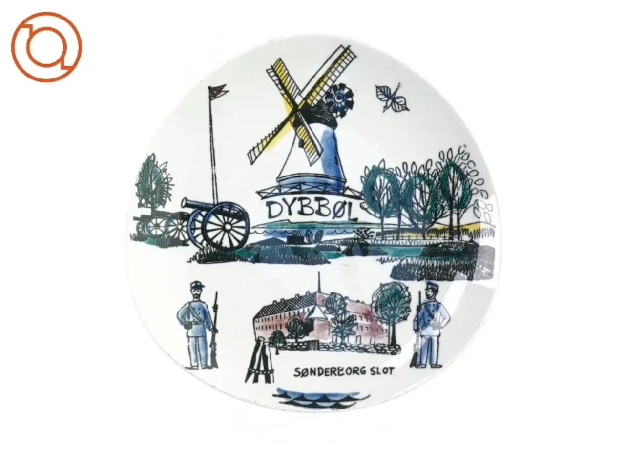 Billede 1 - platte med motiv (str. 15 cm)