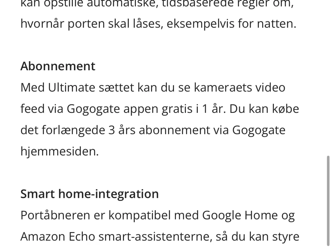 Billede 5 - Overvågnings kamera med portåbner