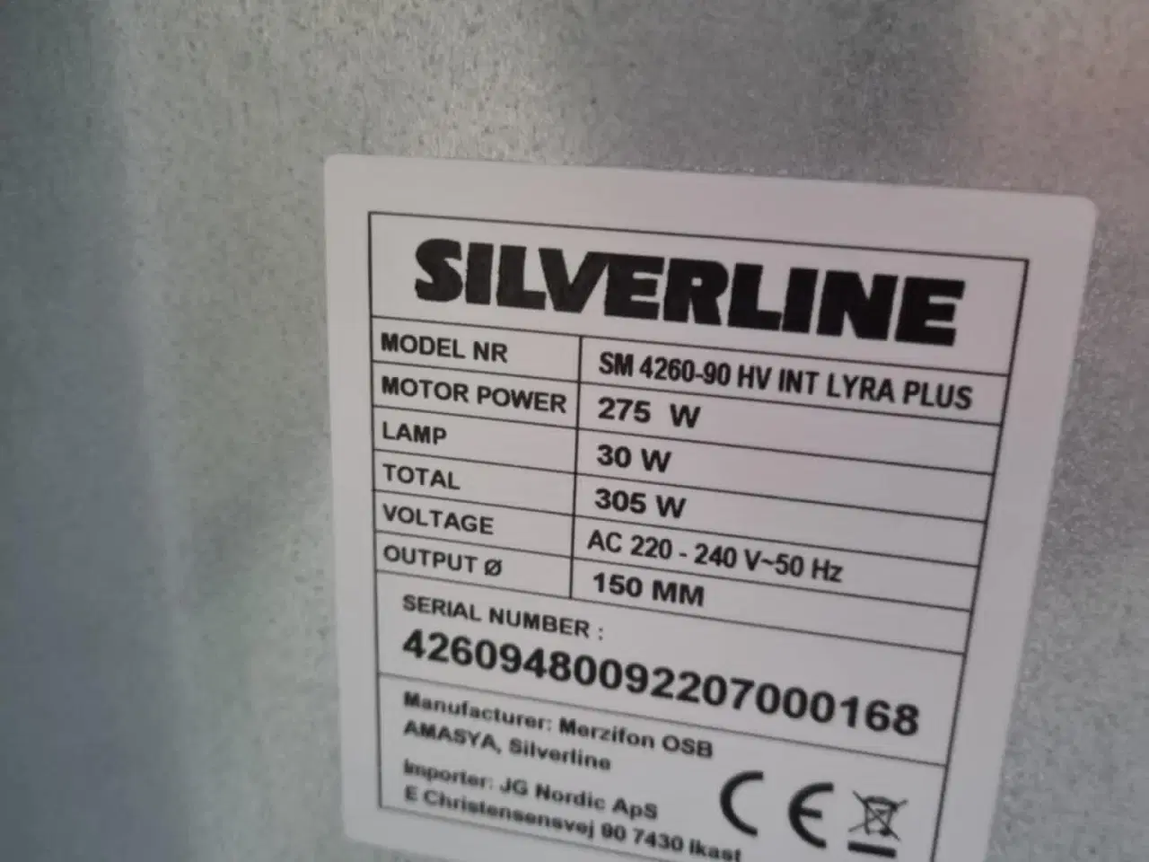Billede 2 - Loftemhætte SM4260 HV LYRA PLUS