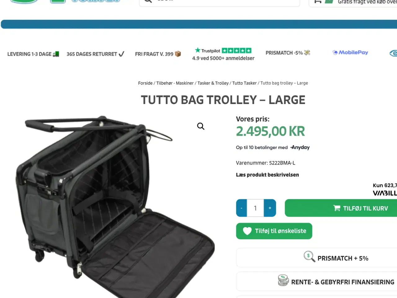 Billede 6 - TUTTO symaskine taske med hjul!