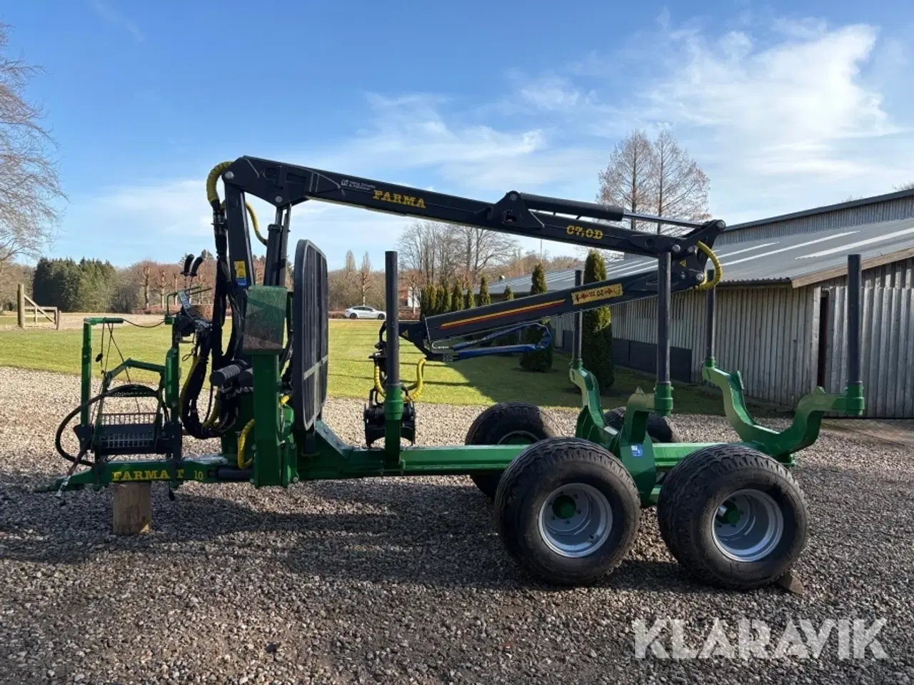 Billede 2 - Skovvogn Farma T 10 G2 med Farma C7,0D G2 kran