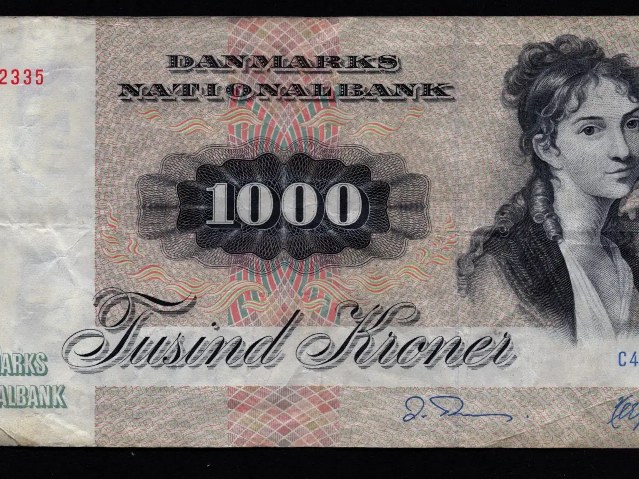 Billede 1 - 1000 kr seddel 1992 C4