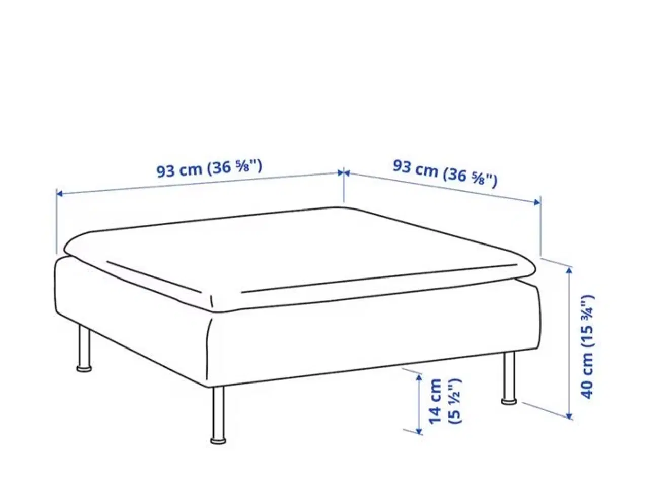 Billede 6 - Söderhamn sofa fra Ikea med taburet