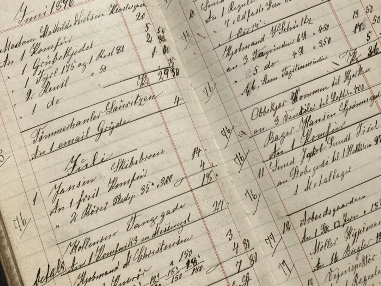 Billede 3 - Gammel kassebog fra 1896