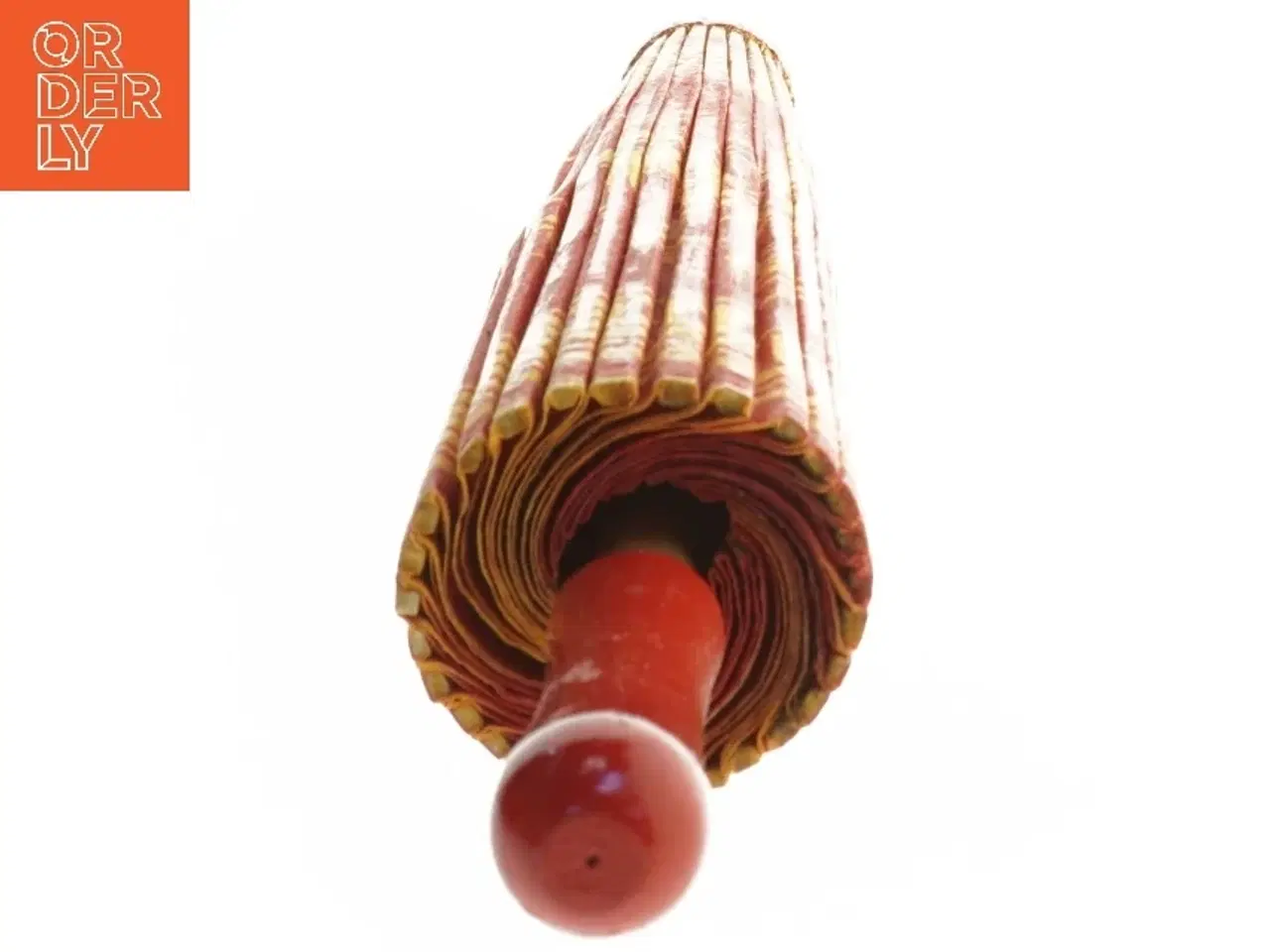 Billede 2 - Rød kinesisk dekorativ paraply (str. 58 cm)